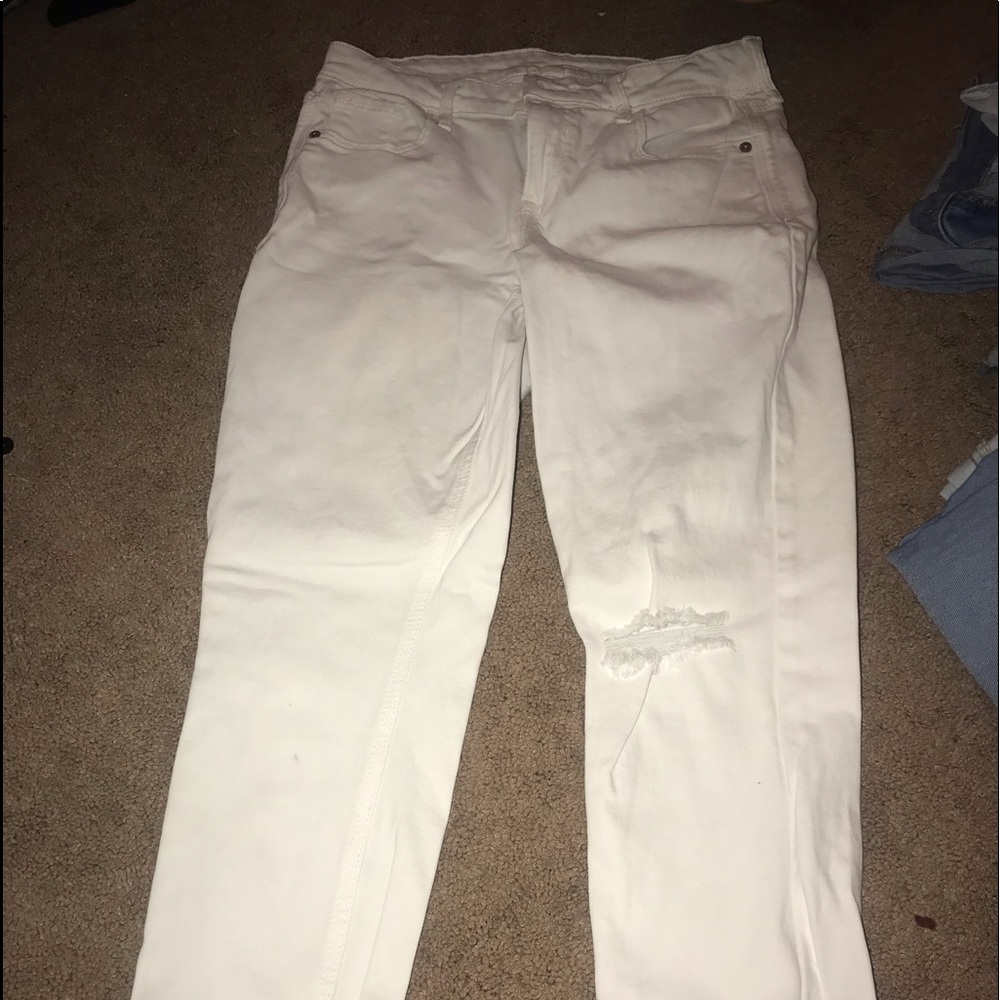 White Ripped Skinny Jeans